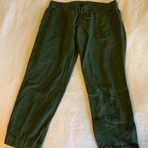 Green Linen Lounge Pants from Old Navy